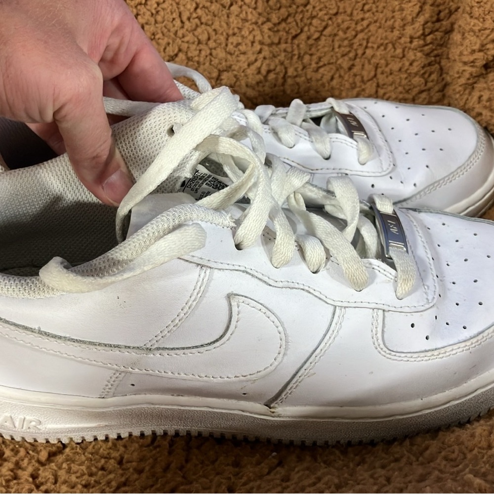 Nike Air Force 1 White Sneakers 7Y